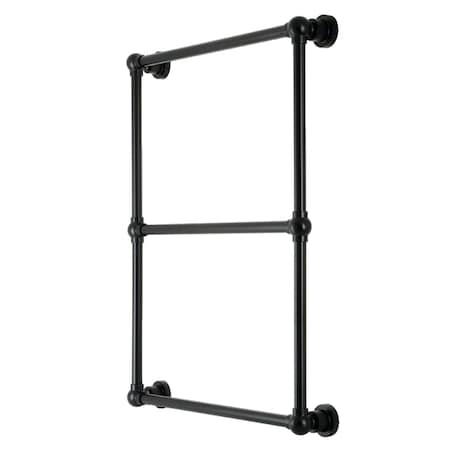 Kingston Brass 24" x 32" Wall Mount Towel Rack, Matte Black DTM32243MB